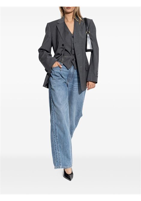 Gilet con catena rimovibile in grigio Alexander Wang - donna ALEXANDER WANG | 1WC3252681085